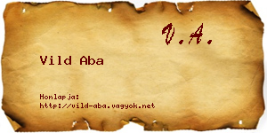 Vild Aba névjegykártya